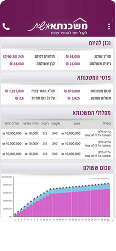 מערכת EZplan - מערכת חכמה ליועצי משכנתא  מסך 1